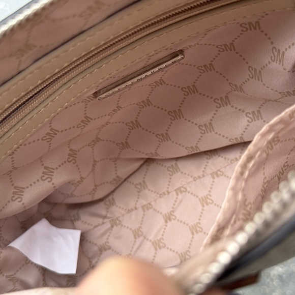 EUC Steve Madden Cream Shoulder Bag with Chain Detail - Picture 4 of 5